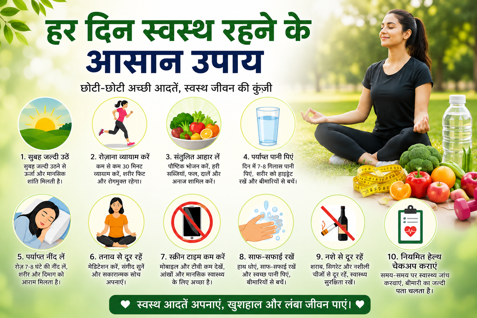 हर दिन स्वस्थ रहने के आसान उपाय