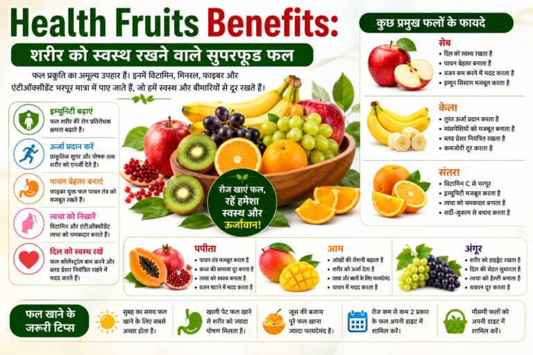 Health Fruits Benefits: शरीर को स्वस्थ रखने वाले सुपरफूड फल